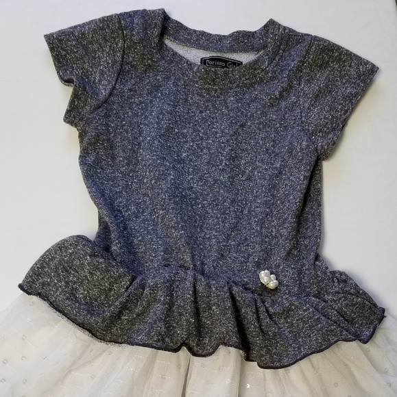 Dorissa Girl 6X Party Dress w/ Sequin Tulle E106 - Picture 2 of 6